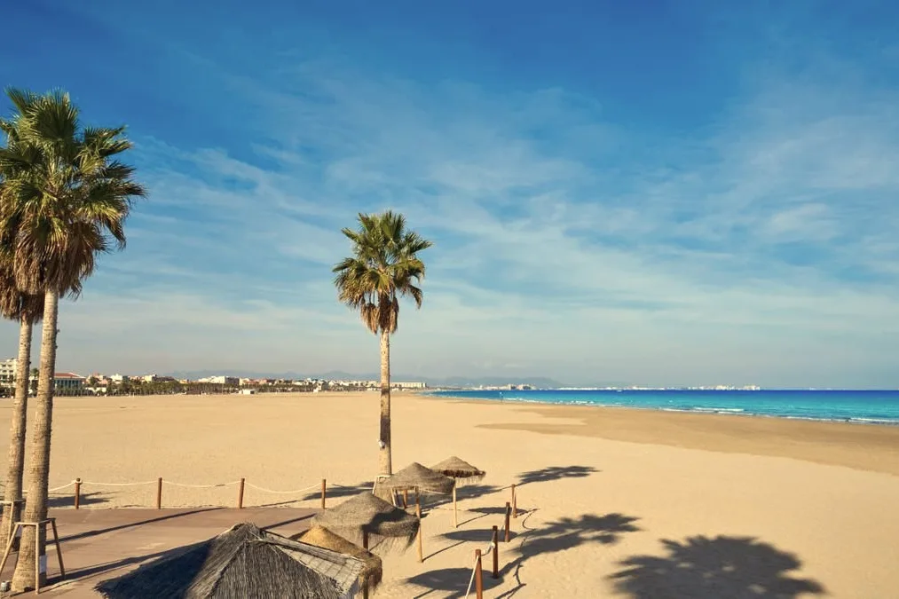 La playa de la Malvarrosa